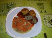 Rosenkohl-Huller mit Möhrengemüse nach Jägerart - Rezept - Bild Nr. 9