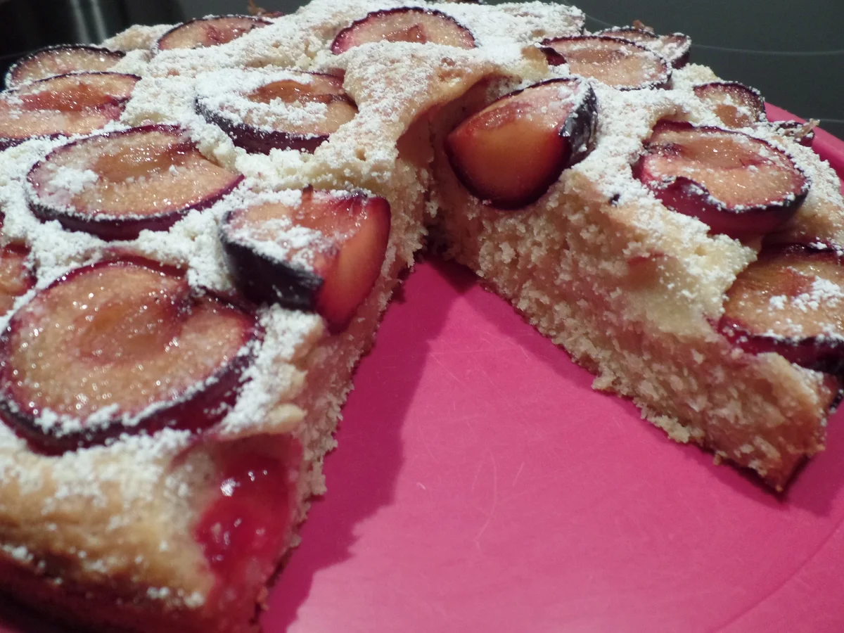 Kokos-Zwetschgen-Kuchen - Rezept - Bild Nr. 1103