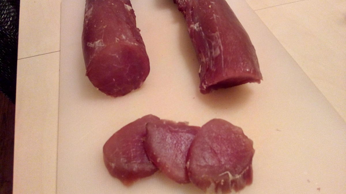 Schweinefilet kalt geräuchert / Räucherling als Paprika und Knoblauch version - Rezept - Bild Nr. 1104