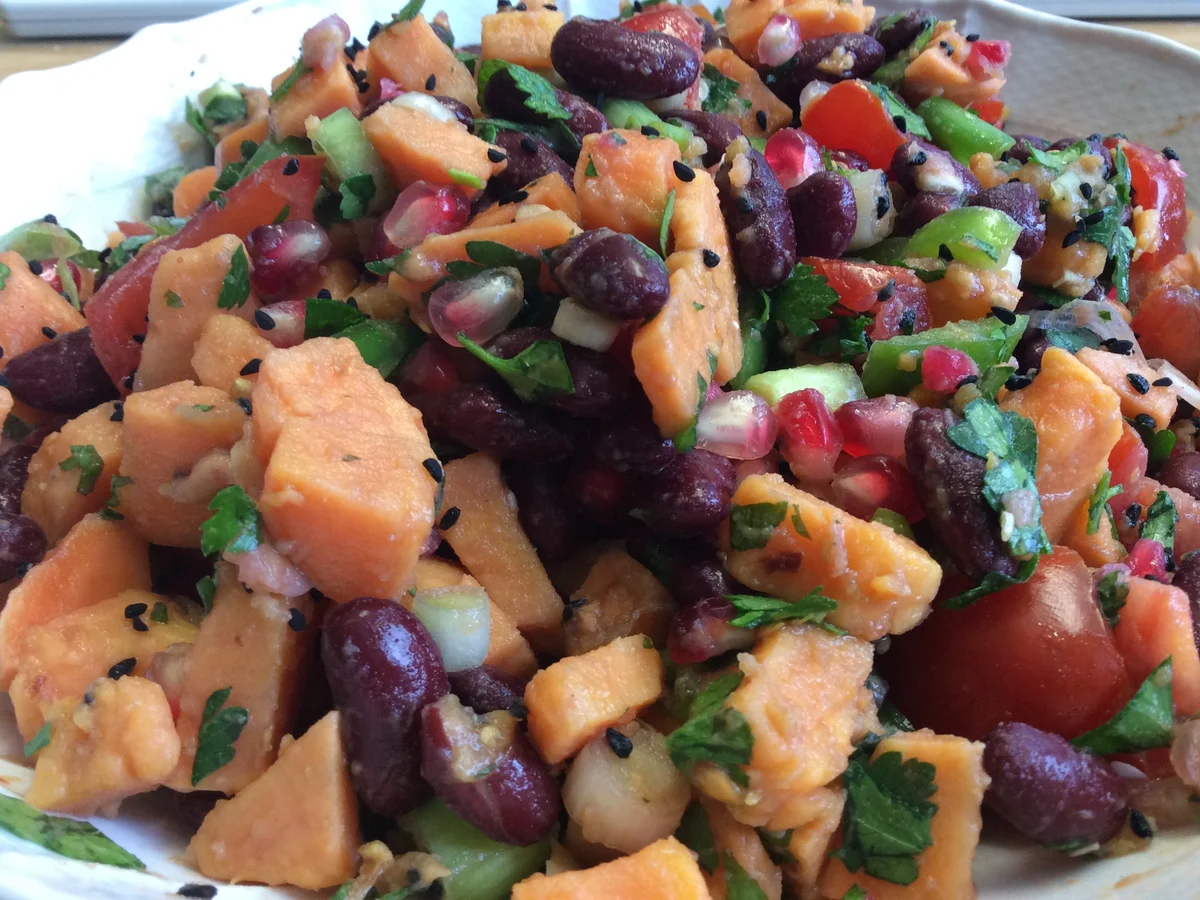 Süßkartoffel Salat mit Granatapfel - Rezept - Bild Nr. 1105