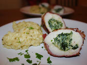Hähnchenbrustfilet im Speckmantel mit Spinat-Käsefüllung - Rezept - Bild Nr. 1143