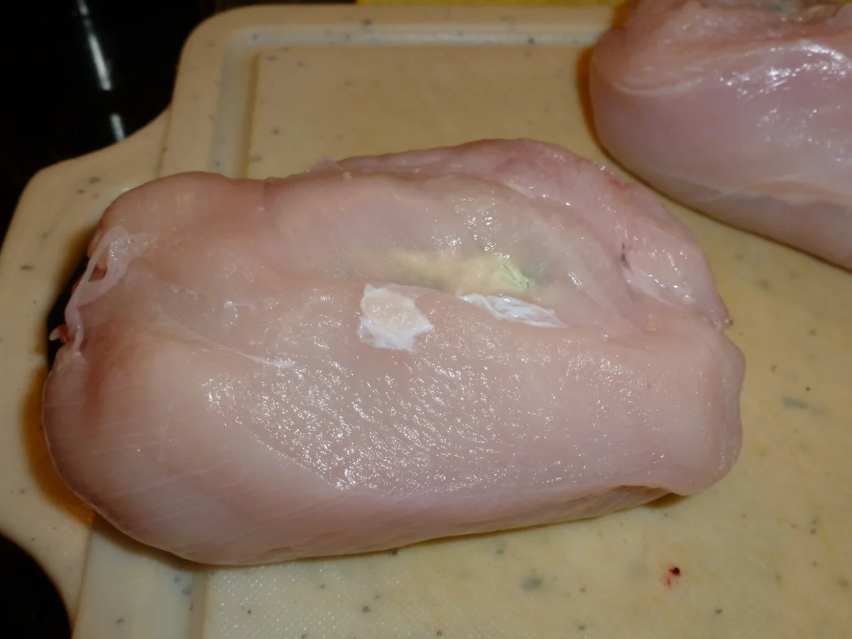 Hähnchenbrustfilet im Speckmantel mit Spinat-Käsefüllung - Rezept - Bild Nr. 1155