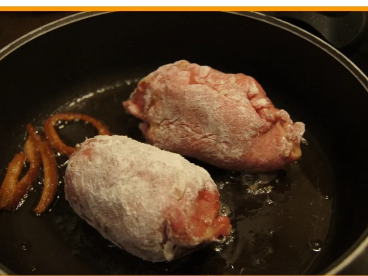 Kalbsrouladen mit Ananas-Apfel-Rotkohl und Tschechischen Hefeteig Klößen - Rezept - Bild Nr. 1111