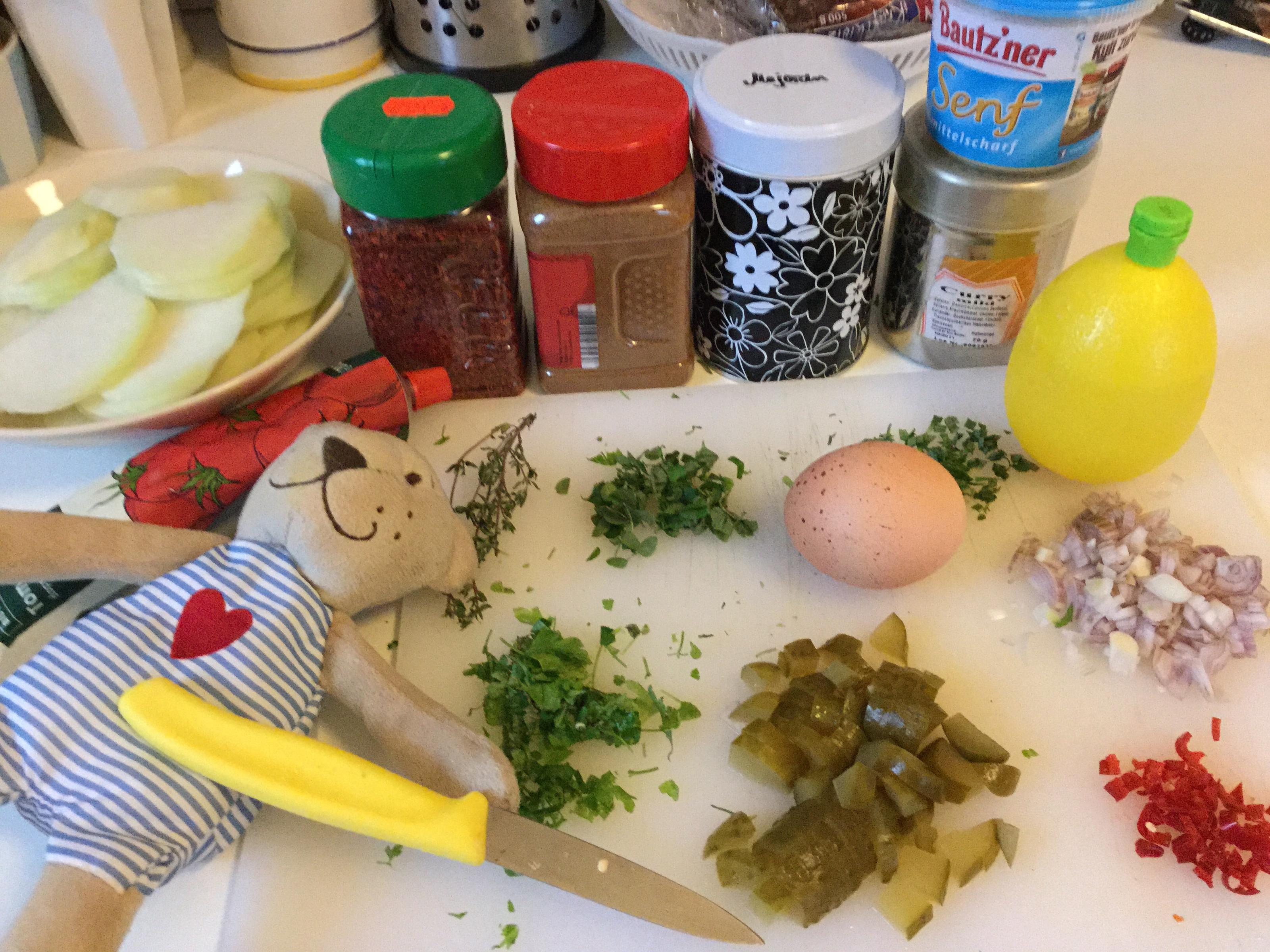 Bilder für würziger Hackbraten an Kohlrabi - Rezept