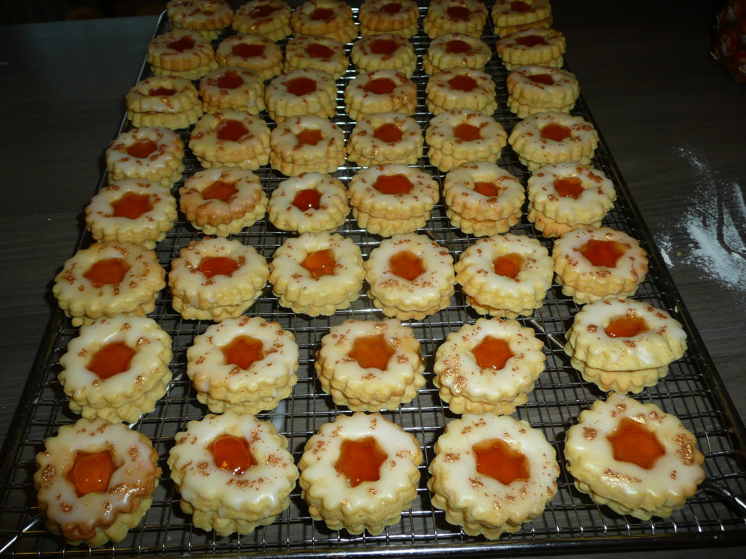 Eierlikör-Plätzchen mit Goldstaub