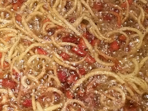 Scharfe Apfelspaghetti als Pausensnack - Rezept - Bild Nr. 3
