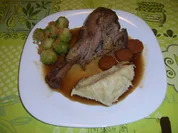 Putenkeule in Rotweinsoße mit Rosenkohl - Rezept - Bild Nr. 1207