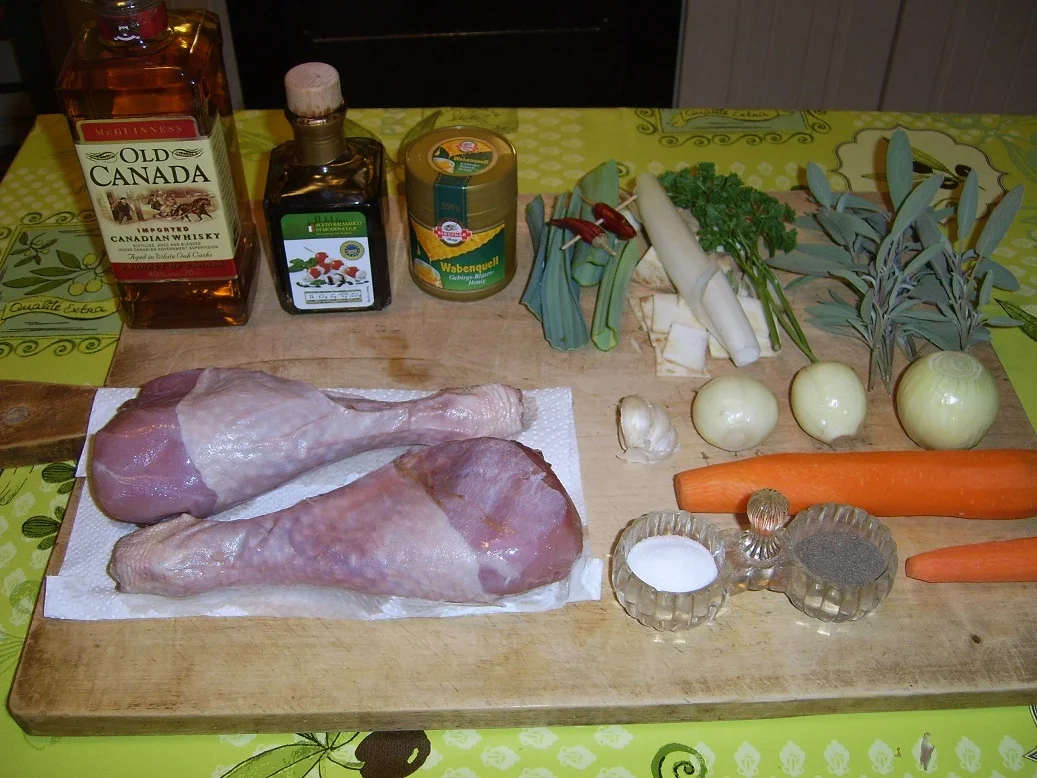 Putenkeule in Rotweinsoße mit Rosenkohl - Rezept - Bild Nr. 1208