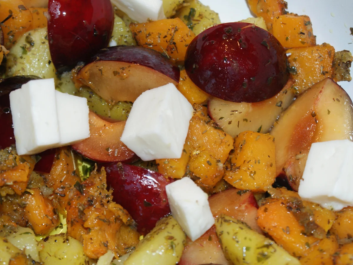 Bratkartoffeln mit Pflaumen und Ziegenkäse - Rezept - Bild Nr. 1204