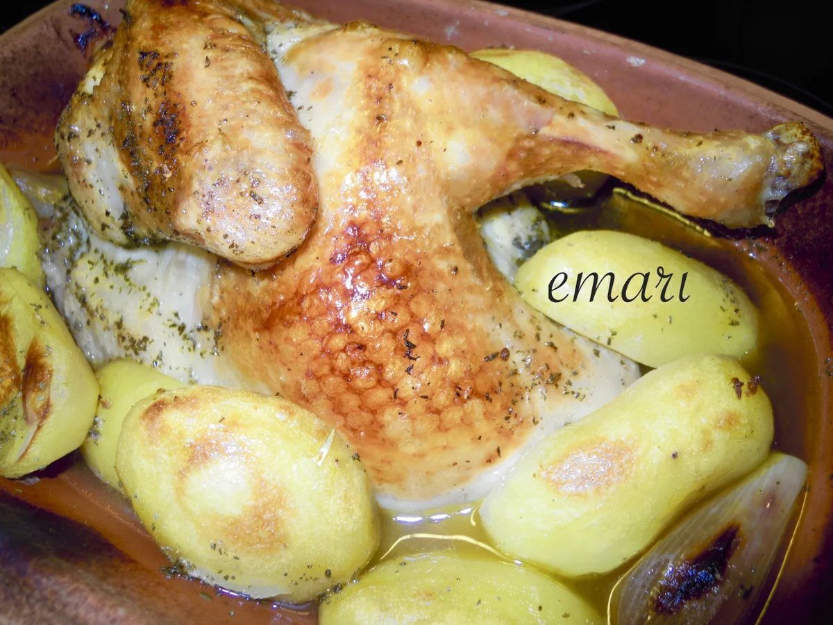 Rosmarin Hühnchen aus dem Römertopf - Rezept - Bild Nr. 1199