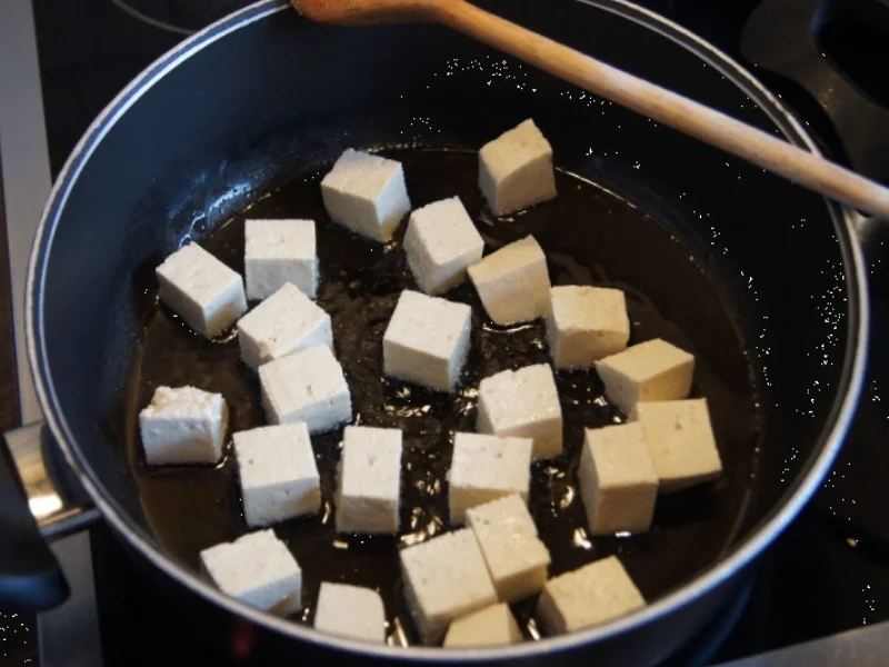 Gebratene Tofuwürfel mit gerösteten Sesam und Bandnudeln mit Basilikum - Rezept - Bild Nr. 1211