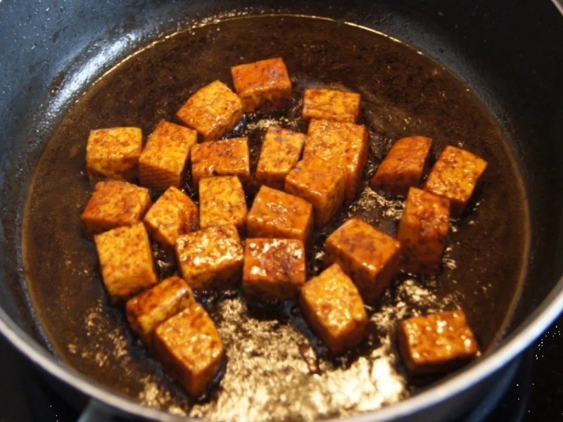 Gebratene Tofuwürfel mit gerösteten Sesam und Bandnudeln mit Basilikum - Rezept - Bild Nr. 1213