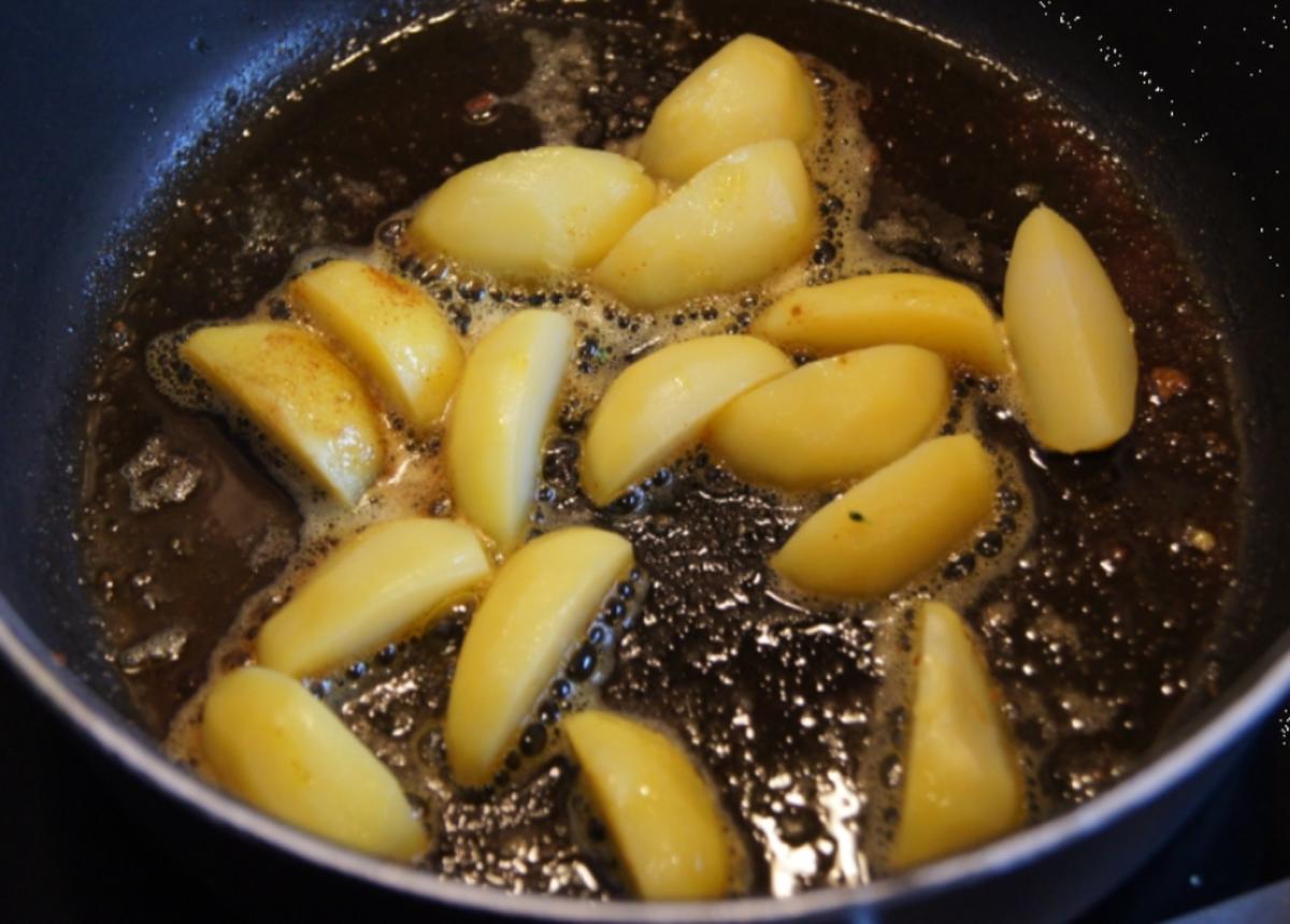 Tofuschnitzel mit Brokkoli und gebratenen Kartoffelspalten - Rezept - Bild Nr. 1219