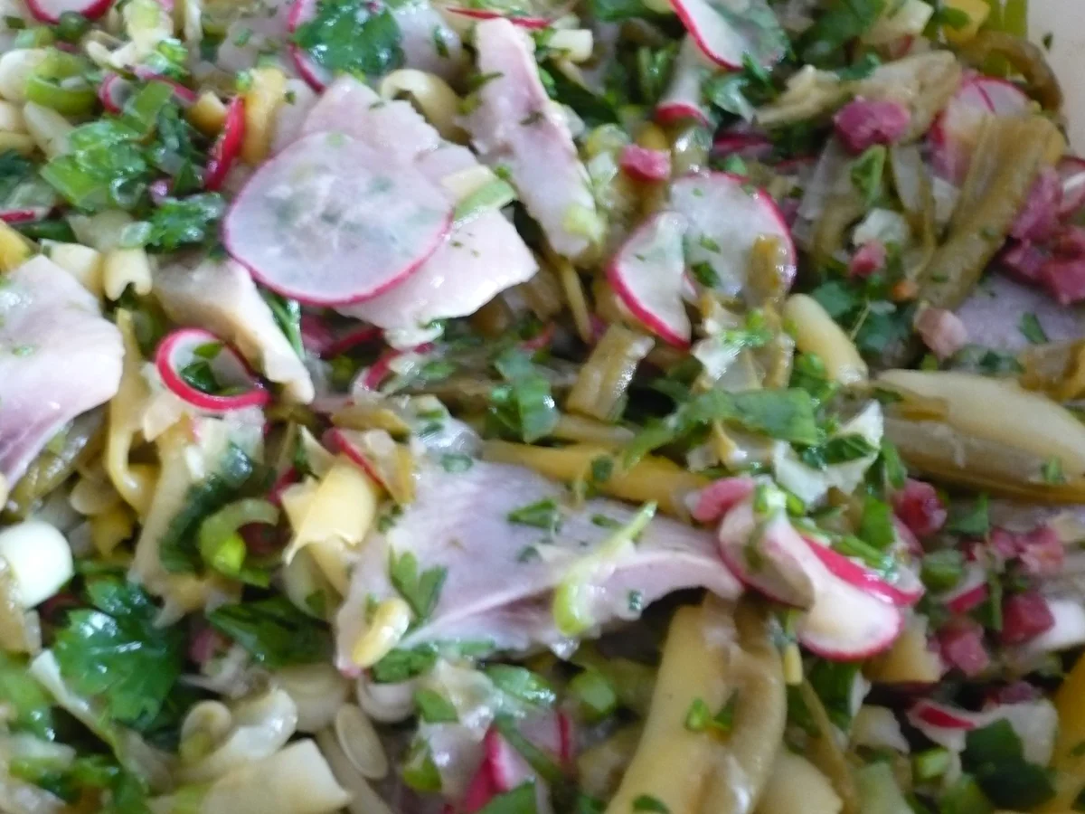 Rezept: Matjes - Bohnen - Salat Bild Nr. 1221 Matjes - Bohnen - Salat - Rezept - Bild Nr. 1221