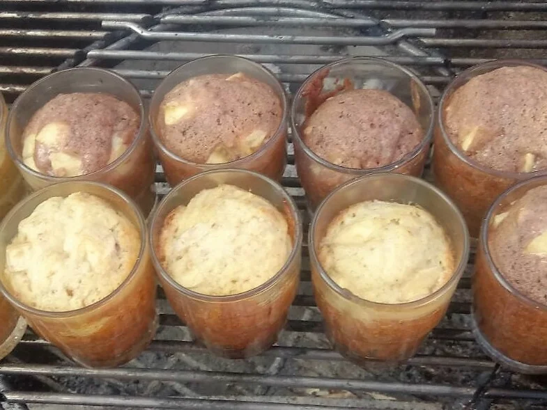 Schokoladenkuchen vom Grill mit Whisky-Sahne - Rezept