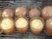 Schokoladenkuchen vom Grill mit Whisky-Sahne - Rezept