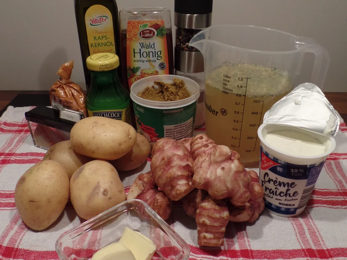 Topinambur-Kartoffel-Curry -Suppe - Rezept - Bild Nr. 1209