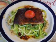 Wildlachsfilet auf Zucchini-Spaghetti - Rezept - Bild Nr. 1215