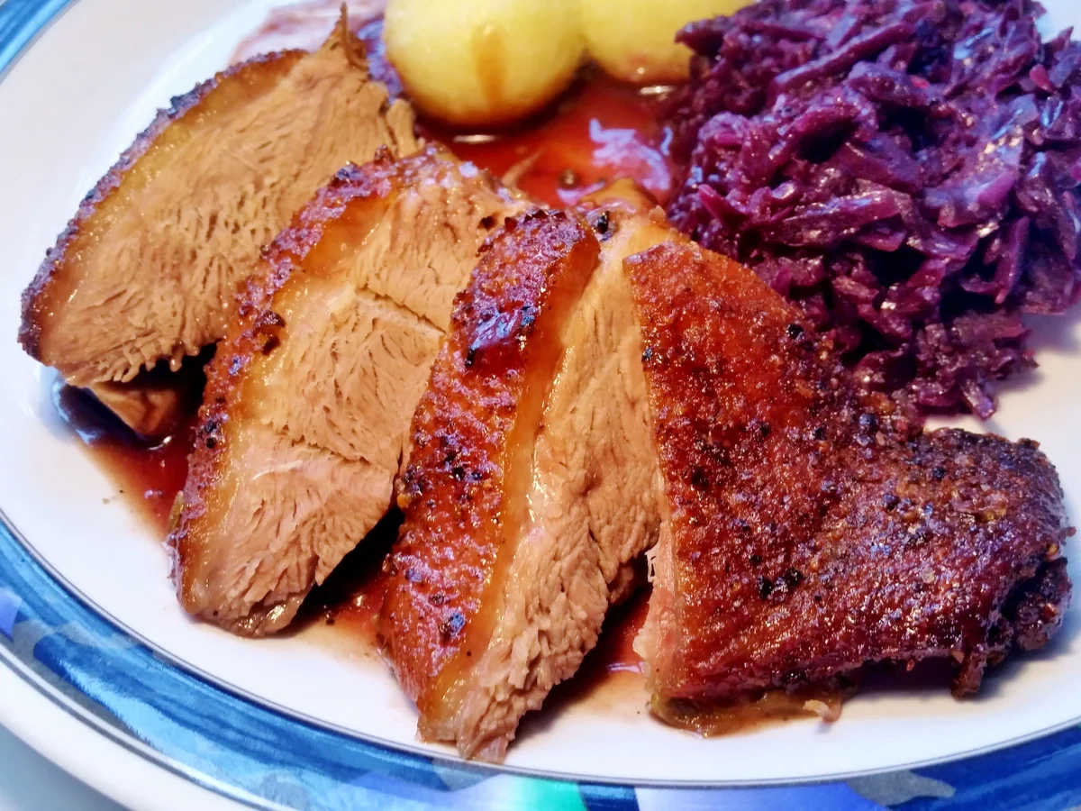 Rezept: Gänsebrust mit Rotkohl ... Bild Nr. 1222 Gänsebrust mit Rotkohl ... - Rezept - Bild Nr. 1222