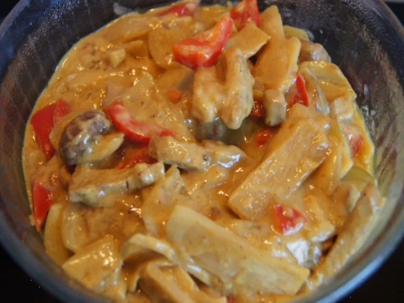 Rezept: Schweinefilet-Gemüse-Kokos-Curry-Wok mit Basmatireis Bild Nr. 1220 Schweinefilet-Gemüse-Kokos-Curry-Wok mit Basmatireis - Rezept - Bild Nr. 1220