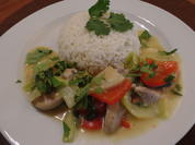 Rotes Schweinecurry mit Pak Choi und Paprika - Rezept - Bild Nr. 1224