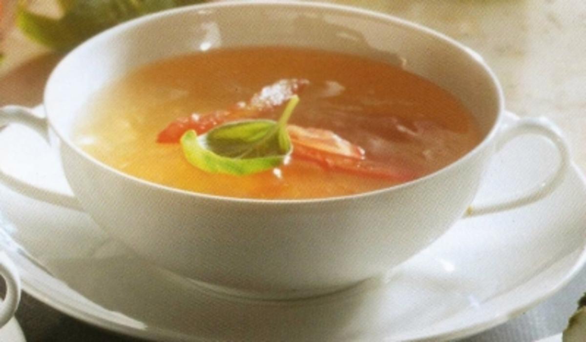 Tomatenessenz mit Seeteufel - Rezept mit Bild - kochbar.de