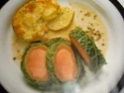 Fleisch: Schweinefilet mit Hackmantel in Wirsing - Rezept