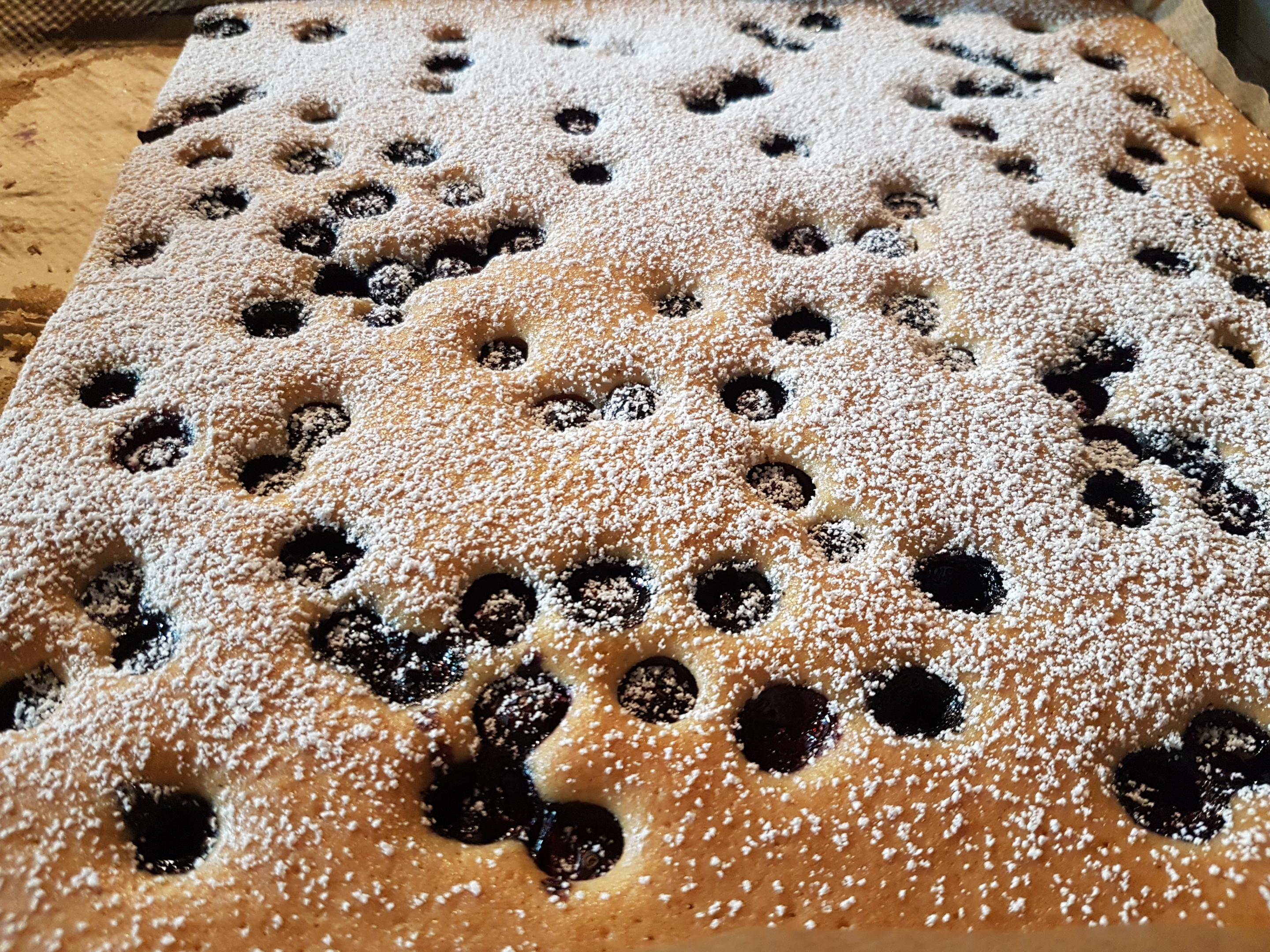 Bilder für Scharfer Heidelbeer Blechkuchen - Rezept