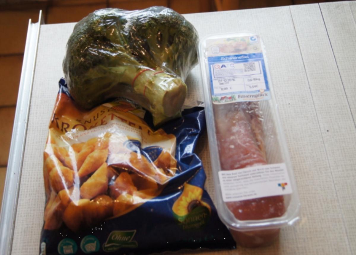 Würziges Schweinefilet mit pikanter Sauce, Brokkoli und knusper Kroketten - Rezept - Bild Nr. 1328