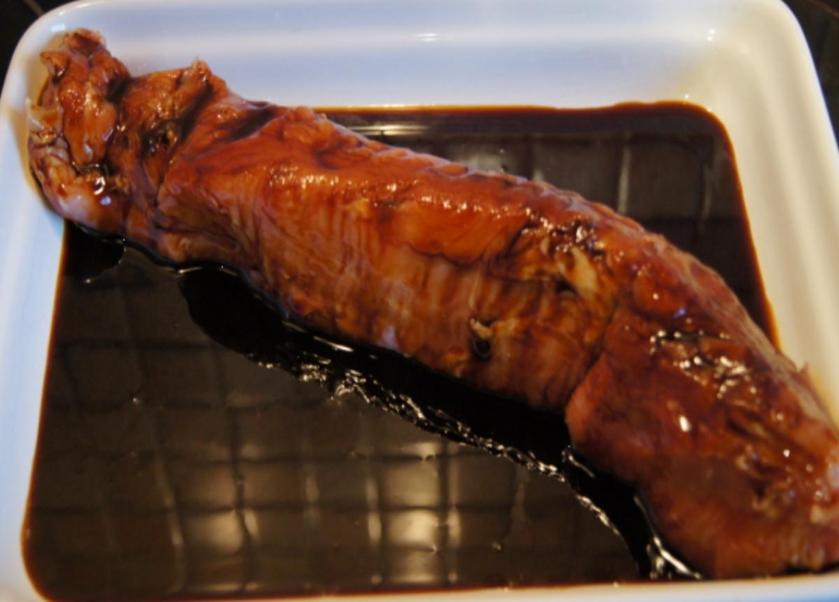 Würziges Schweinefilet mit pikanter Sauce, Brokkoli und knusper Kroketten - Rezept - Bild Nr. 1331