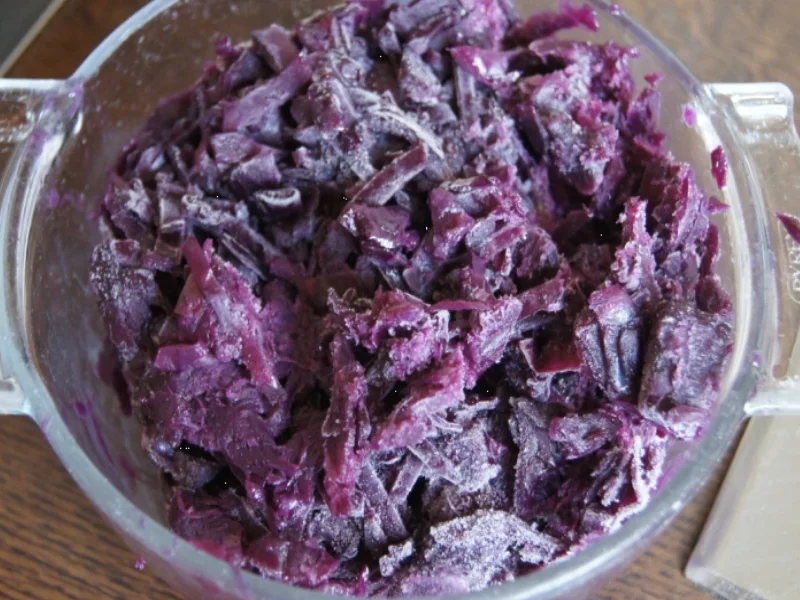 Rezept: Schwartenwurst mit Ananas-Apfel-Rotkohl und kleinen Pellkartoffeln Bild Nr. 1353 Schwartenwurst mit Ananas-Apfel-Rotkohl und kleinen Pellkartoffeln - Rezept - Bild Nr. 1353