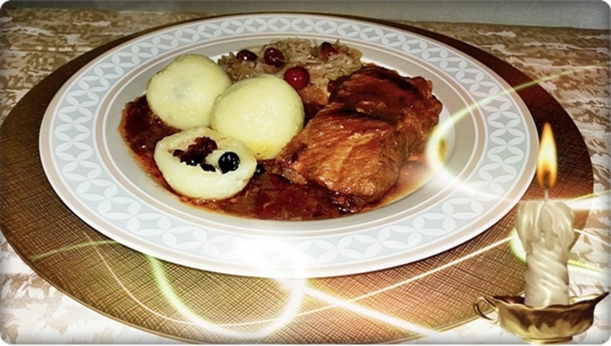 Gefüllte Klöße mit Cranberries die jedes Fleischgericht verfeinern ...