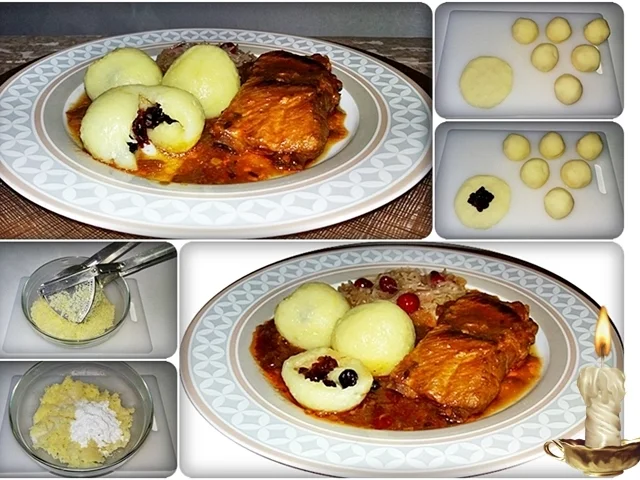 Rezept: Gefüllte Klöße mit Cranberries die jedes Fleischgericht verfeinern Bild Nr. 1349 Gefüllte Klöße mit Cranberries die jedes Fleischgericht verfeinern - Rezept - Bild Nr. 1349