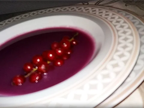 Rezept: Herbstliche Rotkohl Cremesuppe mit Johannisbeeren Bild Nr. 1342 Herbstliche Rotkohl Cremesuppe mit Johannisbeeren - Rezept - Bild Nr. 1342