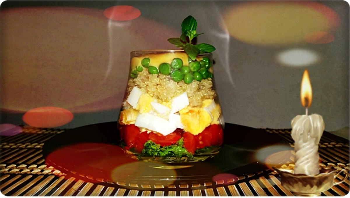Schichtsalat im Glas zum Frühstück oder für  zwischendurch - Rezept - Bild Nr. 1331