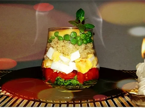 Schichtsalat im Glas zum Frühstück oder für  zwischendurch - Rezept - Bild Nr. 1331