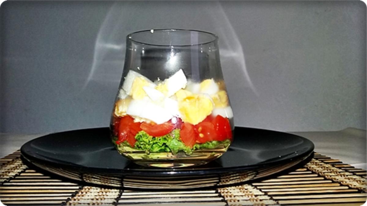 Schichtsalat im Glas zum Frühstück oder für  zwischendurch - Rezept - Bild Nr. 1336