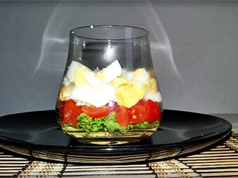 Schichtsalat im Glas zum Frühstück oder für  zwischendurch - Rezept - Bild Nr. 1336