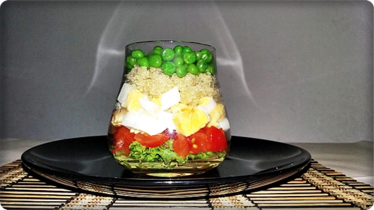Schichtsalat im Glas zum Frühstück oder für  zwischendurch - Rezept - Bild Nr. 1339