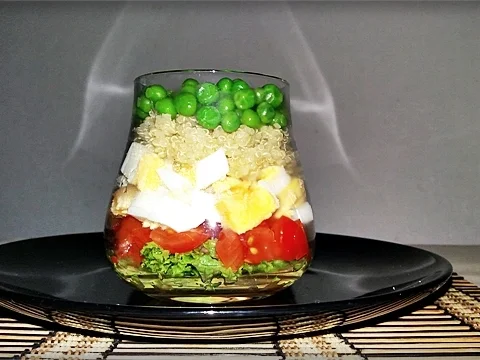 Schichtsalat im Glas zum Frühstück oder für  zwischendurch - Rezept - Bild Nr. 1339