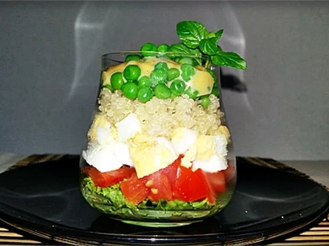 Schichtsalat im Glas zum Frühstück oder für  zwischendurch - Rezept - Bild Nr. 1341
