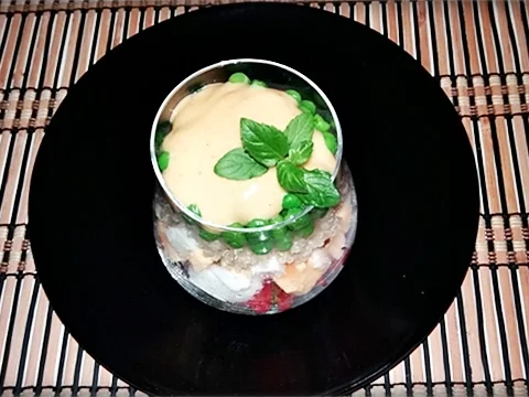 Schichtsalat im Glas zum Frühstück oder für  zwischendurch - Rezept - Bild Nr. 1343