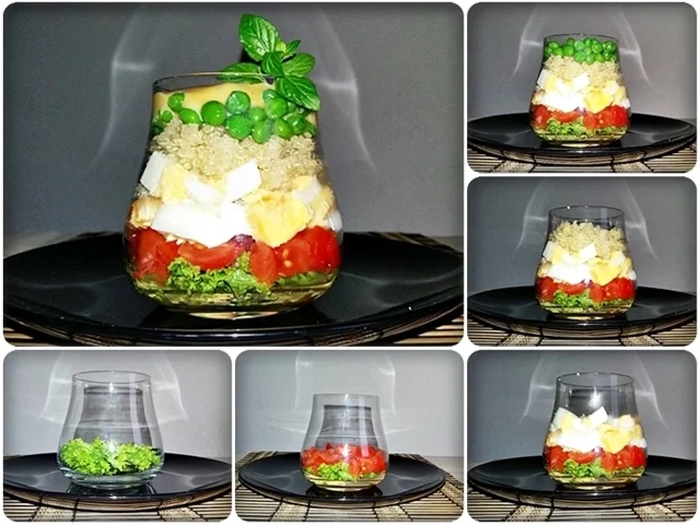 Schichtsalat im Glas zum Frühstück oder für  zwischendurch - Rezept - Bild Nr. 1344