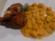 Back-Hend'l mit Paprika-Rahmkartoffeln - Rezept - Bild Nr. 1332