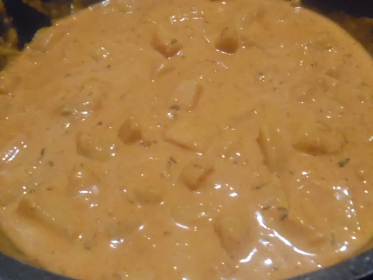 Rezept: Back-Hend'l mit Paprika-Rahmkartoffeln Bild Nr. 1333 Back-Hend'l mit Paprika-Rahmkartoffeln - Rezept - Bild Nr. 1333