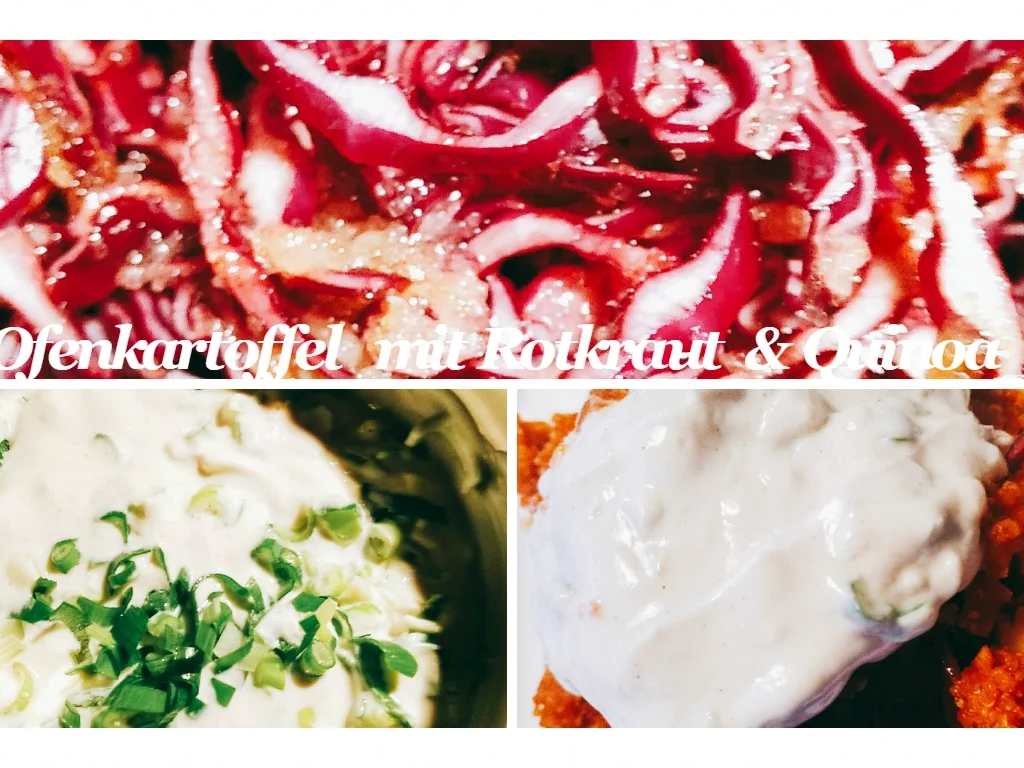 BiNe` S OFENKARTOFFEL MIT ROTKRAUT & QUINOA - Rezept - Bild Nr. 1337
