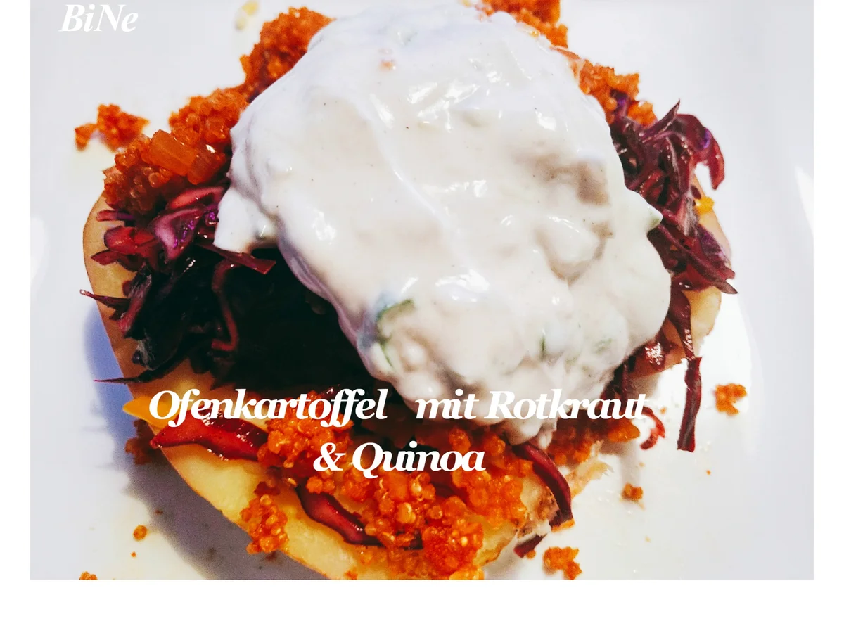BiNe` S OFENKARTOFFEL MIT ROTKRAUT & QUINOA - Rezept - Bild Nr. 1343