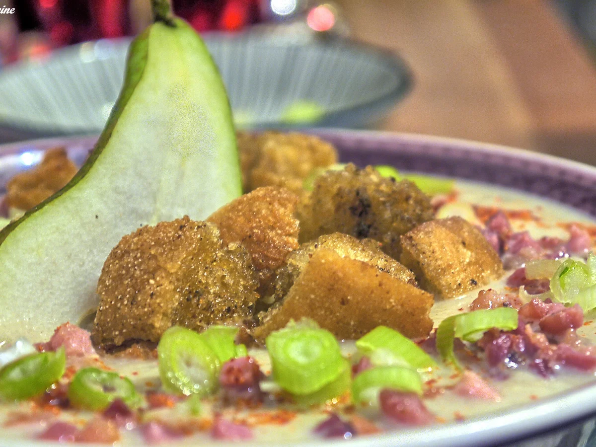 Sellerie-Birnensuppe mit Speck und Croutons - Rezept - Bild Nr. 1338