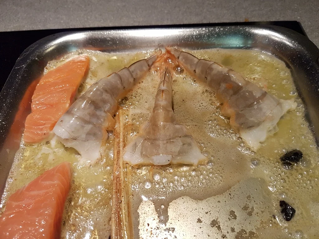 Jacobsmuschel Gambas Lachs u. Thuna à la Biggi - Rezept - Bild Nr. 1372