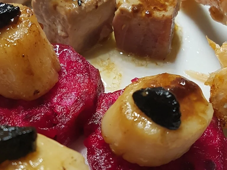 Jacobsmuschel Gambas Lachs u. Thuna à la Biggi - Rezept - Bild Nr. 1377